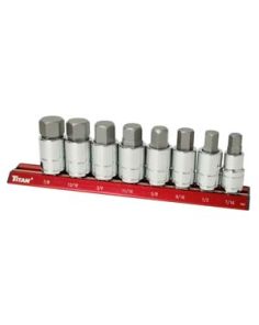 6 Piece SAE Large Hex Bit Socket Set TITAN  16130