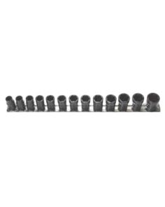 13 Piece 3/8" Drive Shallow Turbo Socket Set SAE and Met. Metric