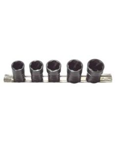 5 Piece 1/2" SAE Turbosocket Set
