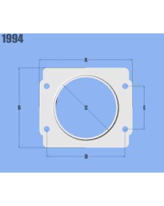 Mass Air Flow Sensor Ada pter Plate for Subaru VIBRANT PERFORMANCE 1994