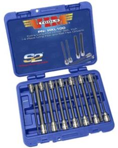 14 Piece SAE XL Hex Bit Set Ball and Straight Ends