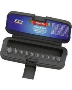 Vim Tools IMPACT-SFP6 10 Pc Power/Hand Impact Stubby Flat & Phillips Driver Set