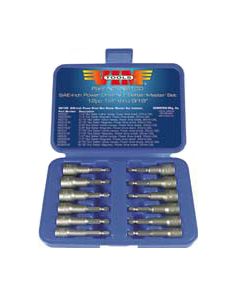12pc SAE Nut Setter Kit Magnetic & Hollow