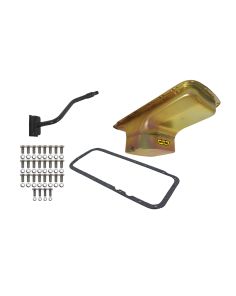 7qt Oil Pan Kit BBM B/RB Zinc Finish Center Sump WEIAND 5031WND
