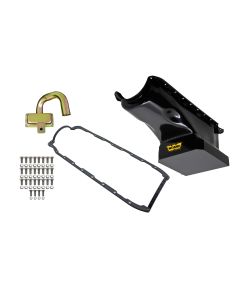 6qt Oil Pan Kit BBC Black Finish WEIAND 5032WND