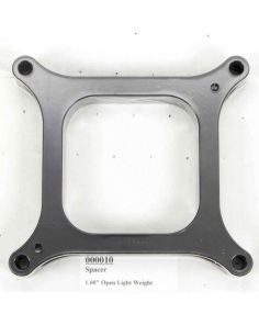 Carburetor Spacer - 4150 1in Open L/W WILSON MANIFOLDS 10