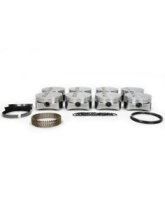 SBC F/T Piston Set 4.155 Bore -5cc WISECO-PRO TRU PTS525A3