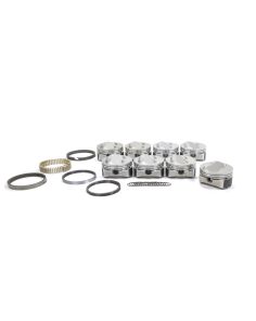 SBC Domed Piston Set 4.165 Bore +8cc WISECO-PRO TRU PTS535A4