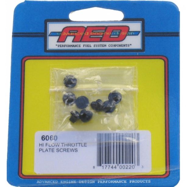 Hi-Flow Throttle Plate Screws (8) ADVANCED ENGINE DESIGN 6060