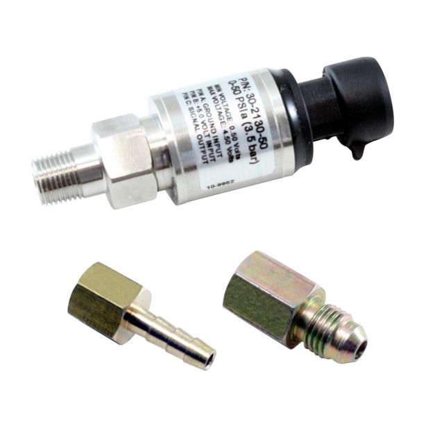 AEM ELECTRONICS 30-2130-50 50psi or 3.5 Bar Stainls Sensor Kit