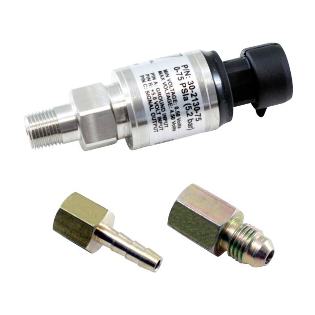 AEM ELECTRONICS 30-2130-75 75psi or 5 Bar Stainless Sensor Kit