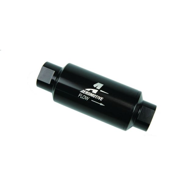 Inline Fuel Filter - 100 Micron- Black AEROMOTIVE 12324