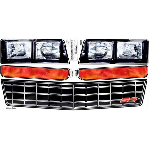M/C SS Nose Decal Kit Stock Grille 1983-88 ALLSTAR PERFORMANCE ALL23014