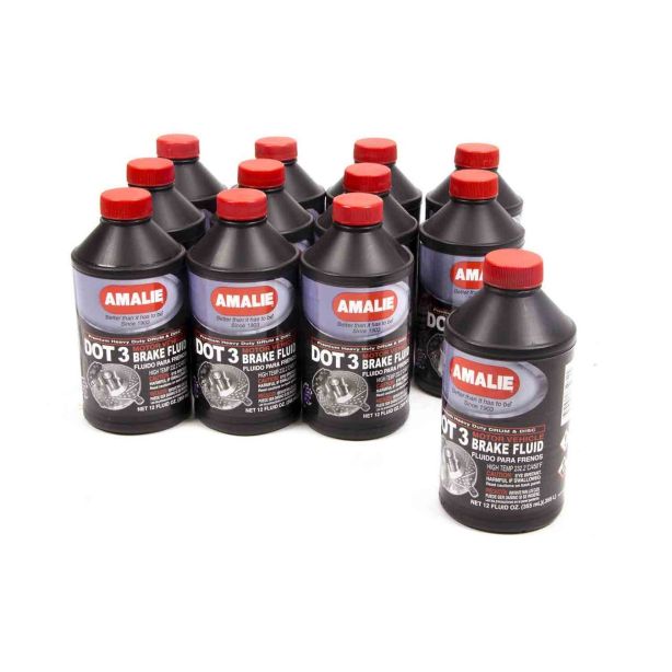 Dot 3 Brake Fluid Case 12x12 Oz AMALIE 160-65031-92