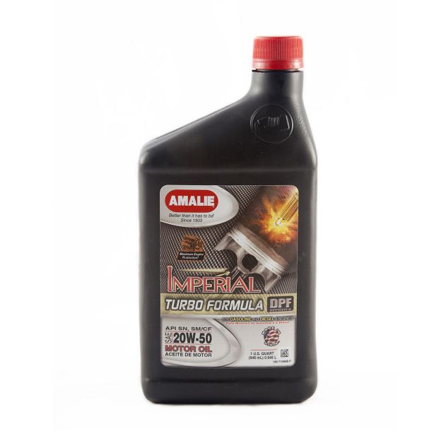 Imperial Turbo 20w50 Oil Case 12 x 1 Quart AMALIE 160-71096-56