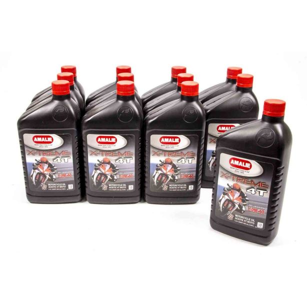 X-treme 4T SG Motorcycle Oil 10w40 Case 12x1Qt AMALIE 160-72676-56
