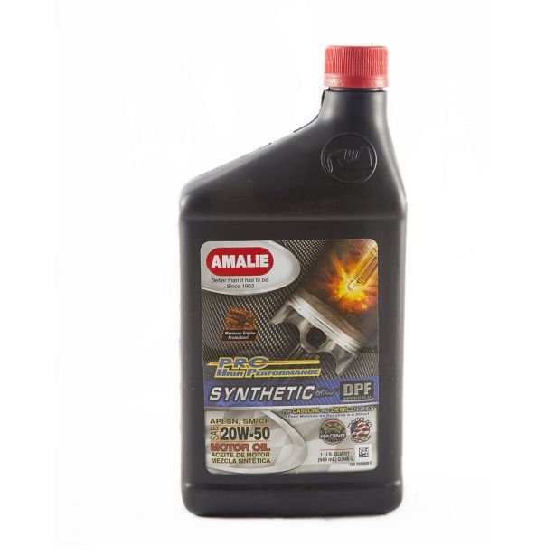 PRO HP Syn Blend 20w50 Oil Case 12x1Qt AMALIE 160-75696-56