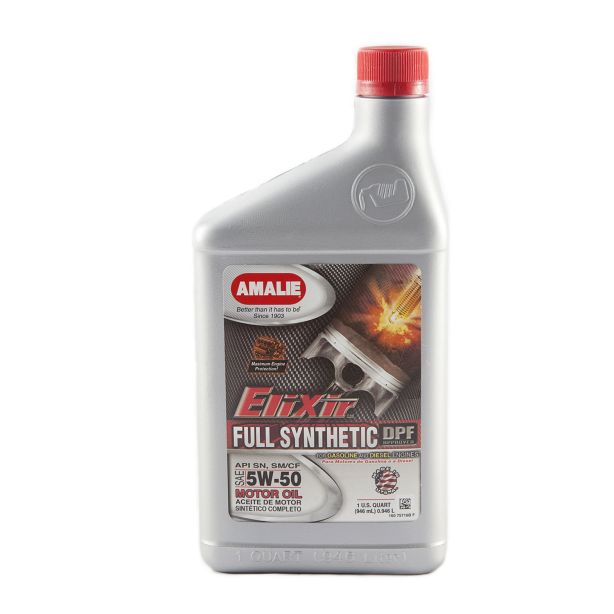 Elixir Full Synthetic 5w50 Oil Case 12x1Qt AMALIE 160-75716-56