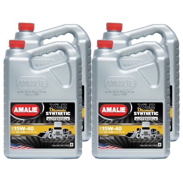 XLO Ultimate Synthetic Blend 15w40 Case 4x1 Gal AMALIE 160-79107-36