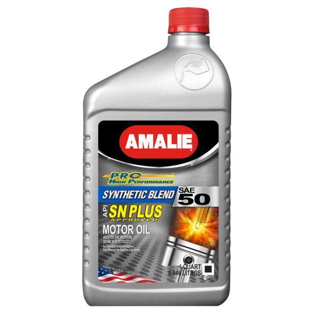 PRO High Perf Syn Blend Oil 50W Case 1Qt AMALIE AMA65656-56