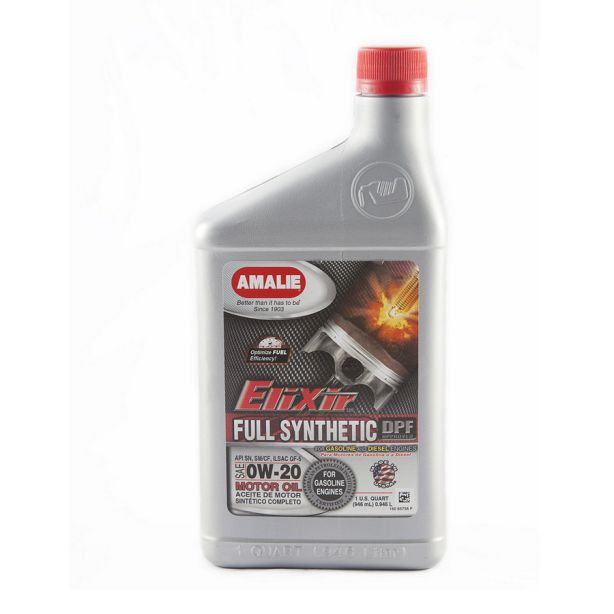 Elixir Full Synthetic 0w20 Dexos1 1Qt. AMALIE AMA65756-56