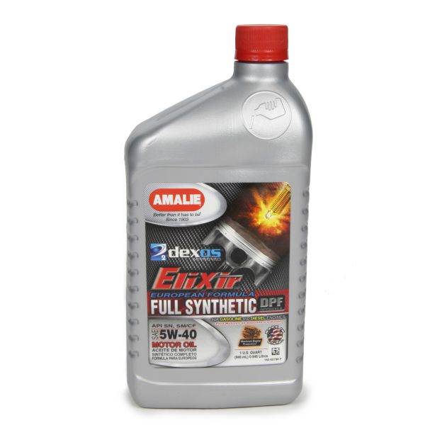 Elixir Full Synthetic 5w-40 Dexos2 1Qt AMALIE AMA65796-56
