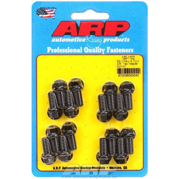 Header Bolt Kit - 6pt. 3/8 x .750 UHL (16) ARP 100-1102