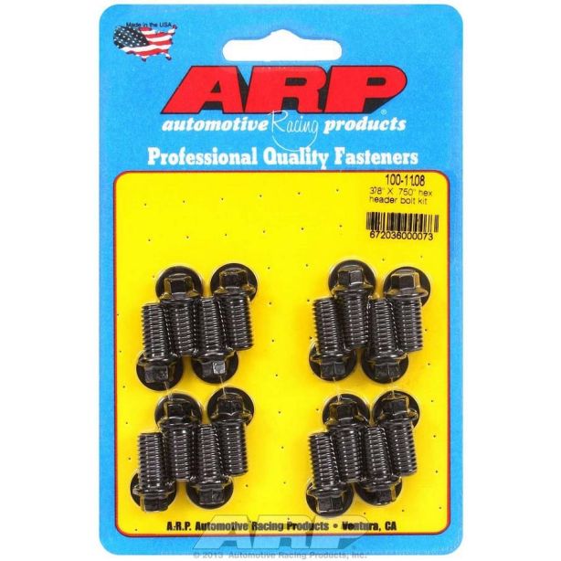 Header Bolt Kit - 6pt. 3/8 x .750 UHL (16) ARP 100-1108