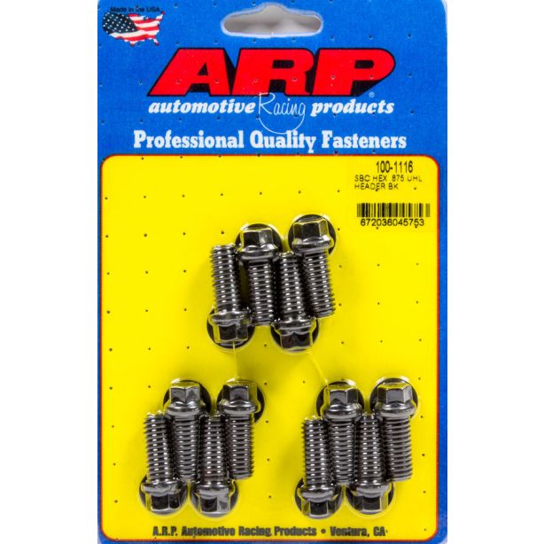 Header Bolt Kit - 6pt. 3/8 x .875 UHL (12) ARP 100-1116