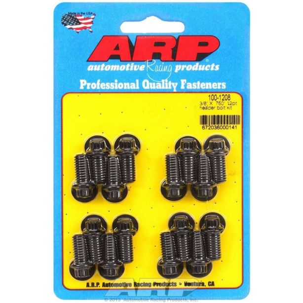 Header Bolt Kit - 12pt. 3/8 x .750 UHL (16) ARP 100-1208