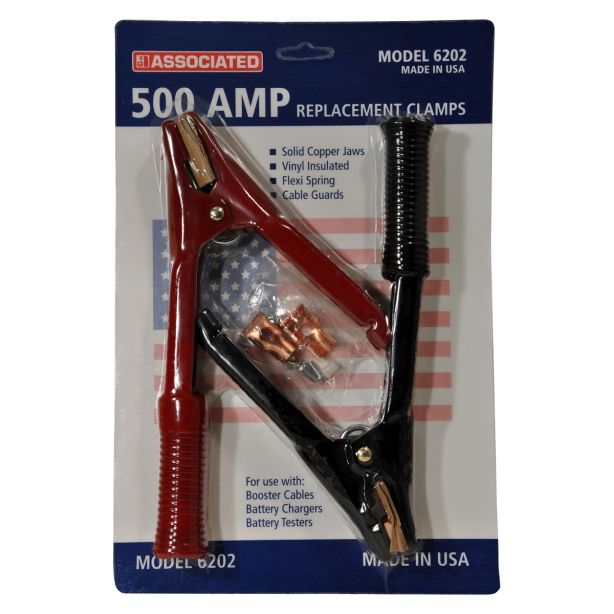 CLAMPS BATTERY 500AMP COPPER VINYL INSULATION Associated 6202