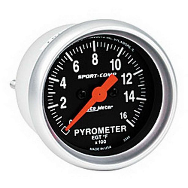 2-1/16in S/C EGT Pyrometer 0-1600 AUTOMETER 3344
