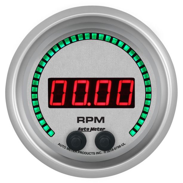 3-3/8 16K RPM Tachometer Elite Digital UL Series AUTOMETER 6798-UL