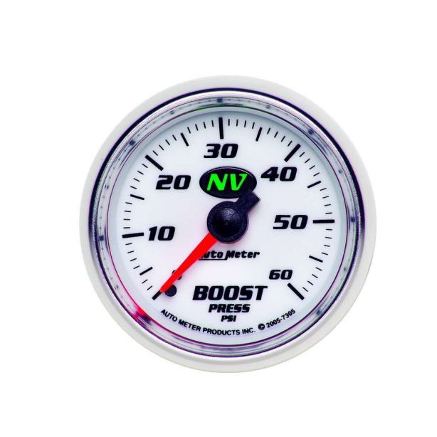 2-1/16in NV/S Boost Gauge 0-60psi AUTOMETER 7305