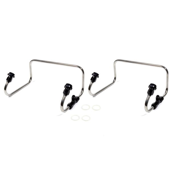 Dual Inlet Fuel Line Kit Holley 4150 Black Anod. THE BLOWER SHOP 4372-AB