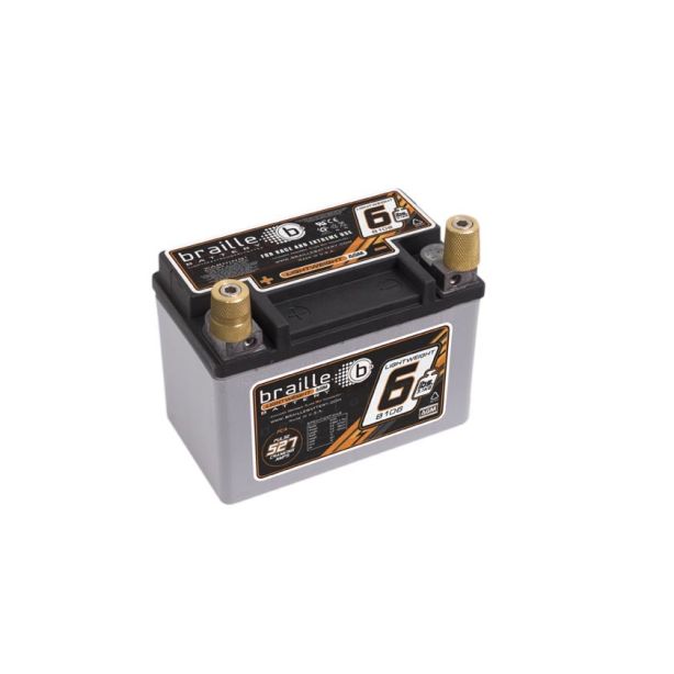 Racing Battery 6.6lbs 527 PCA 5.8x3.4x4.1 BRAILLE AUTO BATTERY B106