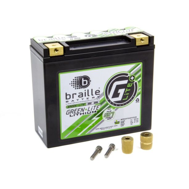 Lithium 12 Volt Battery Green Lite 697 Amps BRAILLE AUTO BATTERY G20
