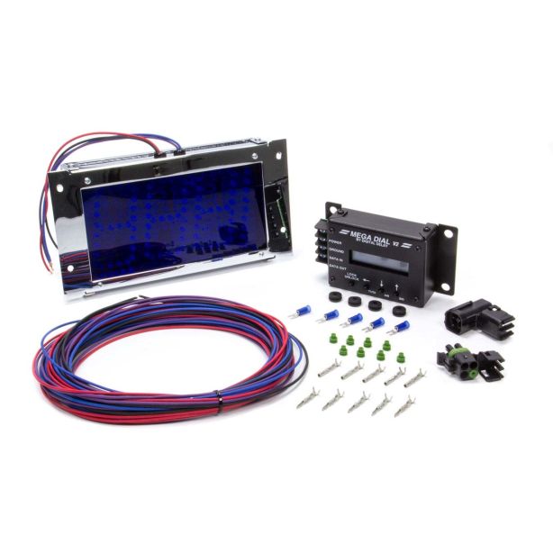 Mega Dial Board - Black w/Blue Leds BIONDO RACING PRODUCTS MEGADIAL-BB
