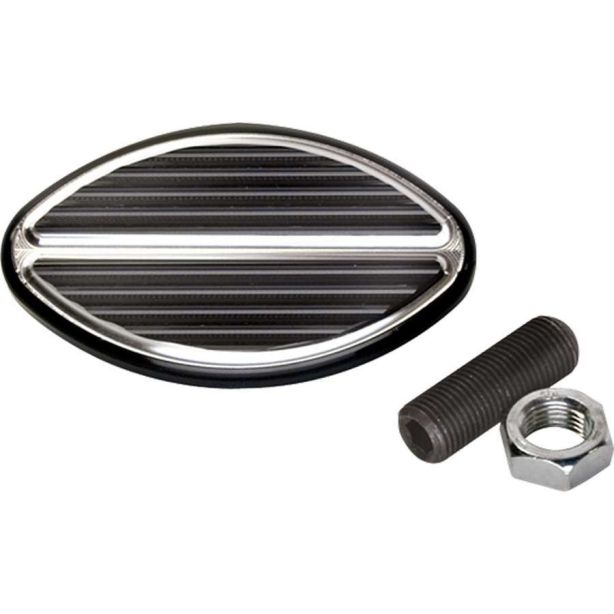 Black Oval Brake Pedal  BILLET SPECIALTIES 199335