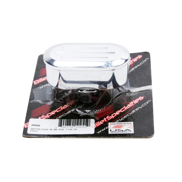 Polished Breather Oval Style BILLET SPECIALTIES 20920