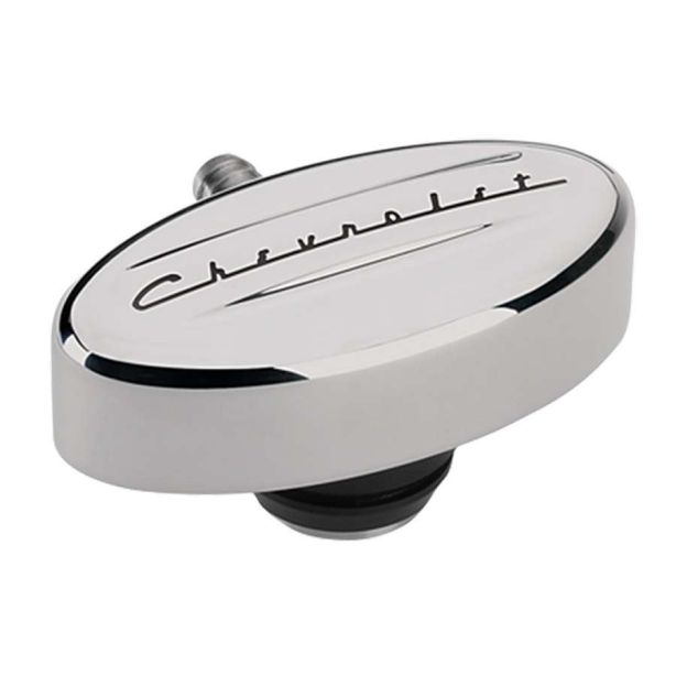 PCV Breather 1-1/4in VC Retro Polished Chevrolet BILLET SPECIALTIES 21923