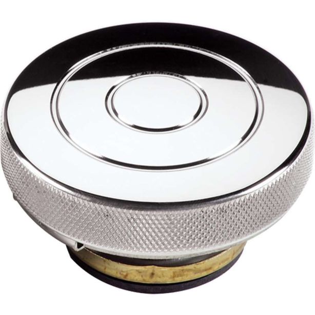 Polished Radiator Cap Circle Style 16lb. BILLET SPECIALTIES 75220