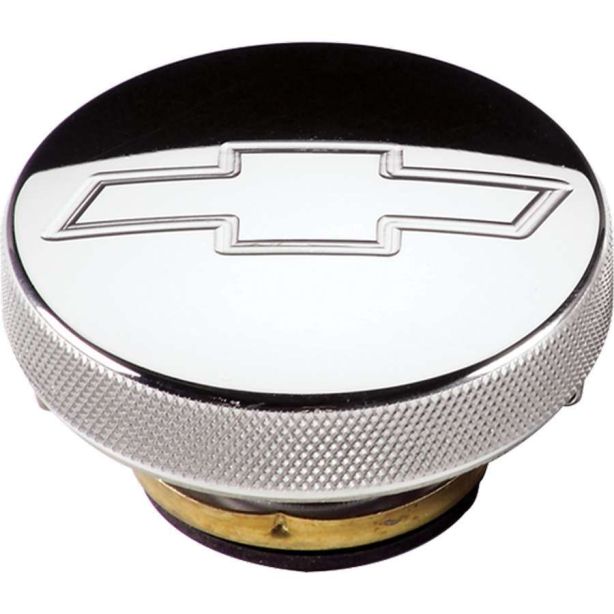 Polished Radiator Cap Chevy Logo 16lb. BILLET SPECIALTIES 75320