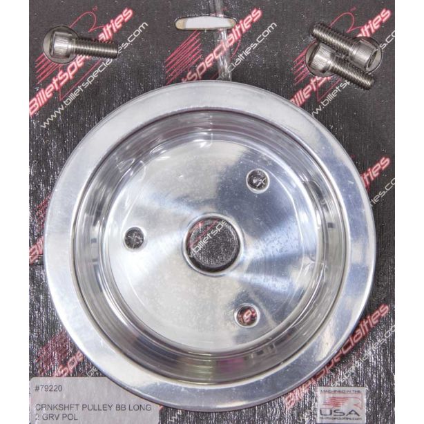 BBC 2 GRV Crank Pulley LWP Polished BILLET SPECIALTIES 79220