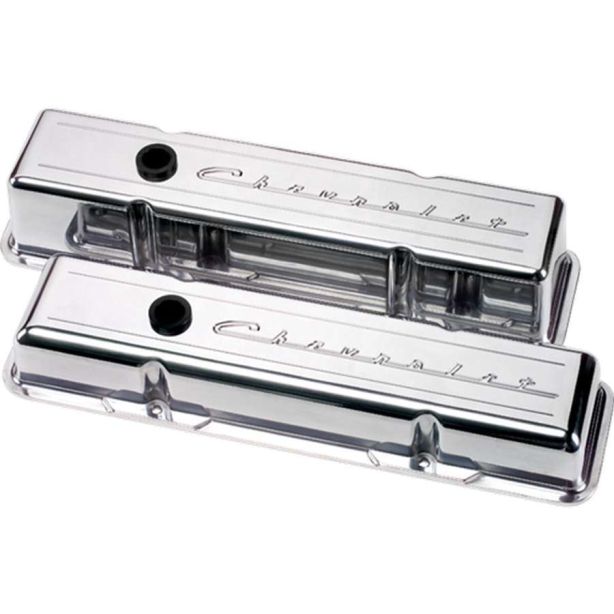 SBC Script Short Valve Cover BILLET SPECIALTIES 95123