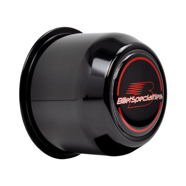 Center Cap Push Tru 3.2 90 CB Black 2-1/2in TALL BILLET SPECIALTIES 999084B