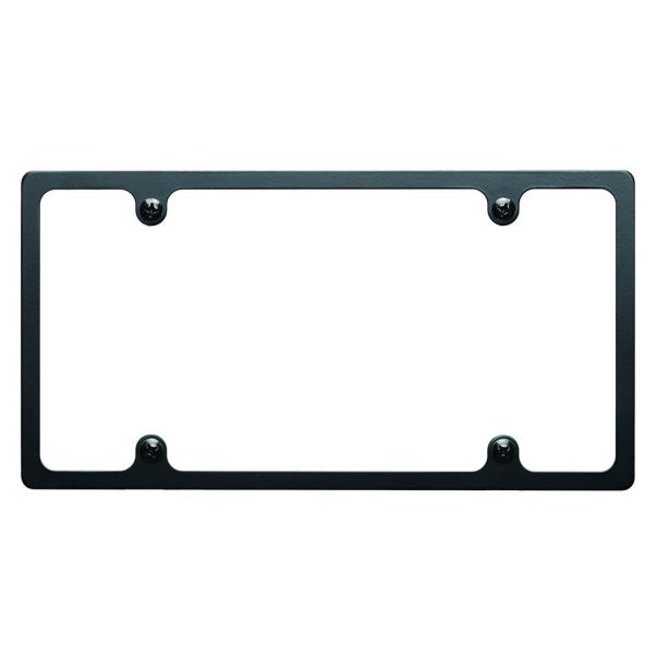License Plate Frame Slim Line Black BILLET SPECIALTIES BLK55020