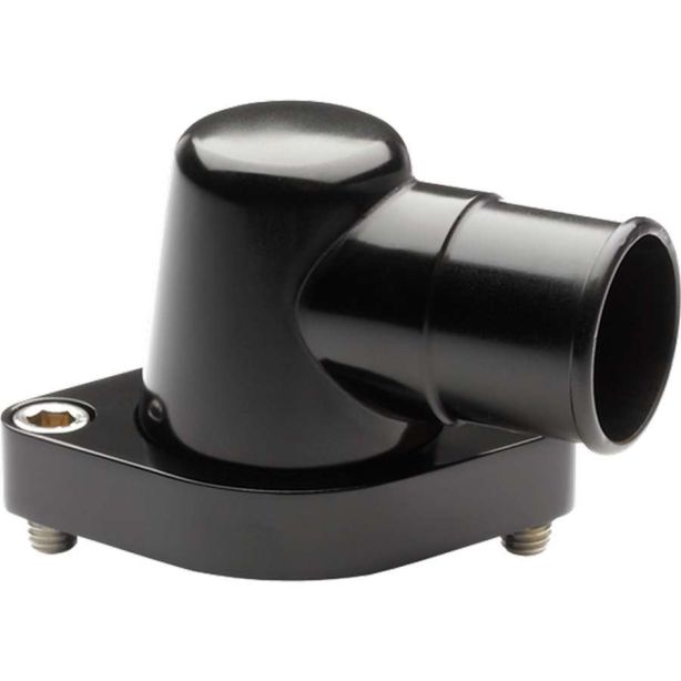 Black Chevy 0 Degree Water Neck BILLET SPECIALTIES BLK90220