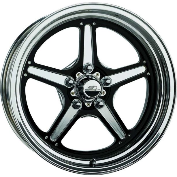 Street Lite Wheel Black 15X8 5.5in BS BILLET SPECIALTIES BRS035806155N