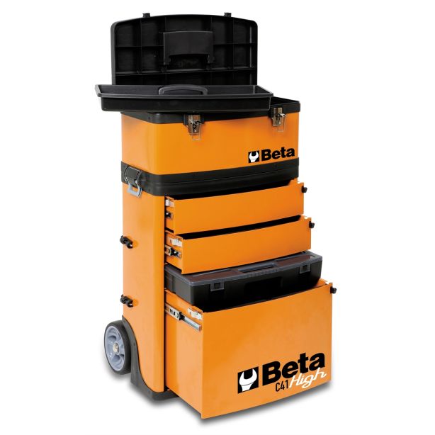 Two-Module Tool Trolley, Orange Beta Tools USA 41000002
